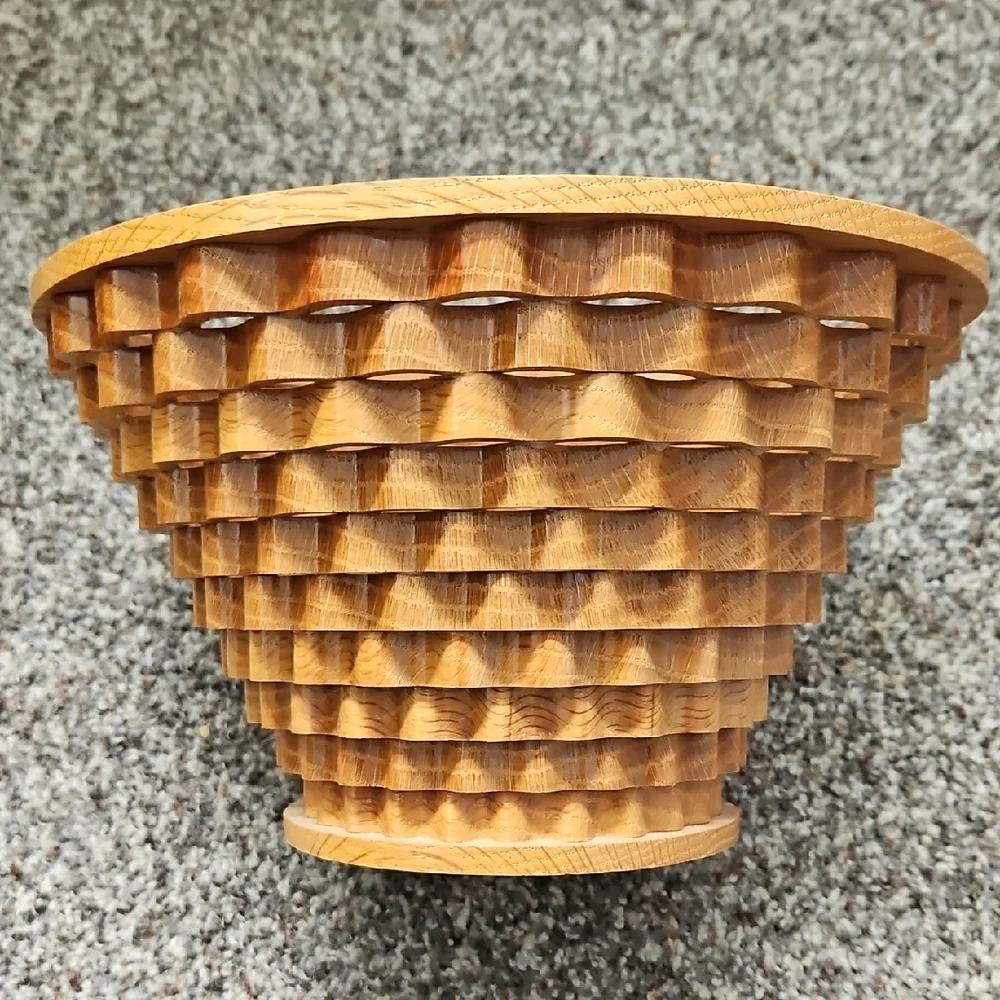 Handcrafted Wooden Fruit Accent Bowl